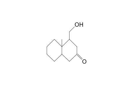 cis-2-Hydroxymethyl-1-methyl-bicyclo(4.4.0)decan-4-one