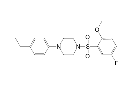 1-(4-Ethylphenyl)-4-[(5-fluoro-2-methoxyphenyl)sulfonyl]piperazine