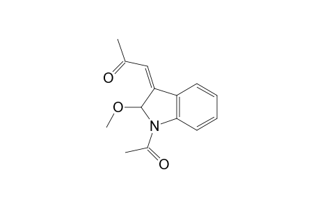(1Z)-1-(1-acetyl-2-methoxy-2H-indol-3-ylidene)-2-propanone