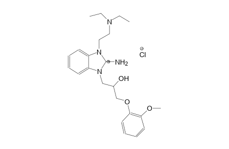 1-(2-(diethylamino)ethyl)-3-(2-hydroxy-3-(2-methoxyphenoxy)propyl)-1H-benzo[d]imidazol-2(3H)-iminium chloride