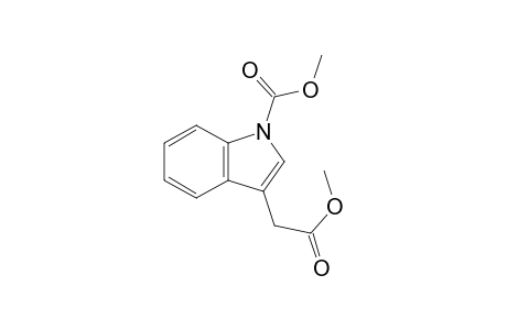 3-(2-keto-2-methoxy-ethyl)indole-1-carboxylic acid methyl ester