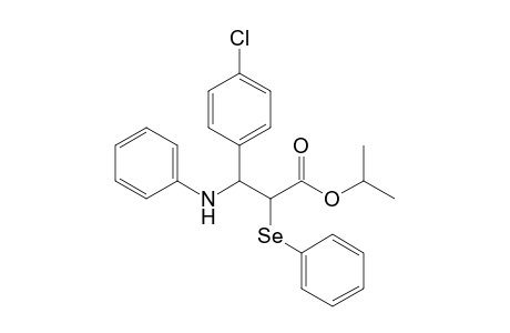 i-Propyl 3-(phenylamino)-2-(phenylseleno)-3-(4-chlorophenyl)propionate