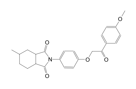 1H-isoindole-1,3(2H)-dione, hexahydro-2-[4-[2-(4-methoxyphenyl)-2-oxoethoxy]phenyl]-5-methyl-