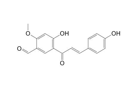 4-Hydroxy-5-[(E)-3-(4-hydroxyphenyl)-1-oxoprop-2-enyl]-2-methoxybenzaldehyde