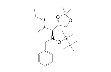 (ANTI)-N-BENZYL-O-(TERT.-BUTYLDIMETHYLSILYL)-N-[(R)-1-[(S)-2,2-DIMETHYL-1,3-DIOXOLAN-4-YL]-2-ETHOXYALLYL]-HYDROXYLAMINE