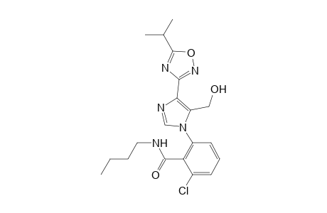 Benzamide, N-butyl-2-chloro-6-[5-(hydroxymethyl)-4-[5-(1-methylethyl)-1,2,4-oxadiazol-3-yl]-1H-imidazol-1-yl]-