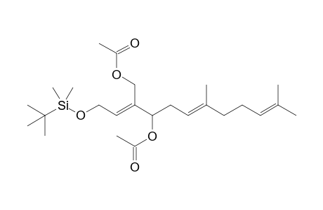 (2E,6E)-1-(tert-Butyldimethylsilyloxy)-4-acetoxy-3-acetoxymethyl-7,11-dimethyldodeca-2,6,10-triene