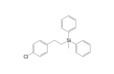 [2-(4-Chlorophenyl)ethyl]methyldiphenylsilane