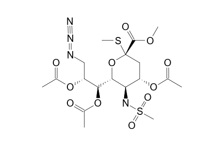 METHYL_(METHYL_5-METHYLSULFONAMIDO-4,7,8-TRI-O-ACETYL-9-AZIDO-3,5,9-TRIDEOXY-2-THIO-D-GLYCERO-ALPHA-D-GALACTO-2-NONULOPYRANOSID)-ONATE