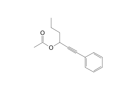 1-(2-Phenylethynyl)butyl acetate