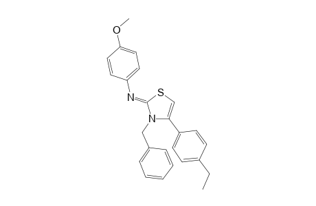 N-(3-benzyl-4-(4-ethylphenyl)-1,3-thiazol-2(3H)-ylidene)-N-(4-methoxyphenyl)amine