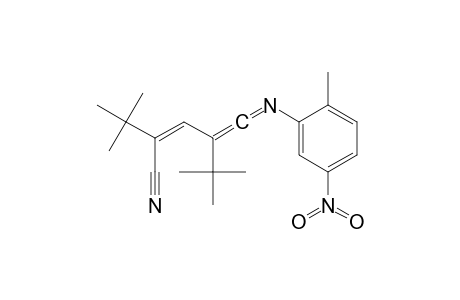 (Z)-5-(t-Butyl)-2,2-dimethyl-6-( 2'-methyl-5'-nitrophenylimino)-3,5-hexadiene-3-carbonitrile