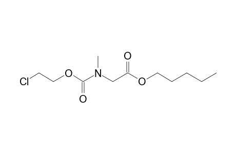 Sarcosine, N-(2-chloroethoxycarbonyl)-, pentyl ester