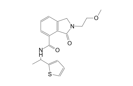 2-(2-methoxyethyl)-3-oxo-N-[1-(2-thienyl)ethyl]-4-isoindolinecarboxamide