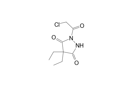 1-(chloroacetyl)-4,4-diethyl-3,5-pyrazolidinedione