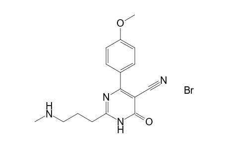 3,4-Dihydro-(.omega.-methylamino)propyl]-4-oxo-5-pyrimidinecarbonitrile hydrobromide