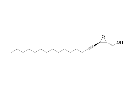 Oxiranemethanol, 3-(1-pentadecynyl)-, (2R-trans)-