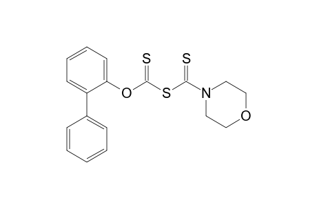 4-morpholinecarbodithioic acid, anhydrosulfide with 2-biphenylylxanthic acid
