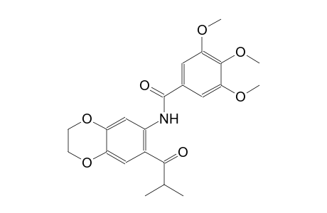 benzamide, N-[2,3-dihydro-7-(2-methyl-1-oxopropyl)-1,4-benzodioxin-6-yl]-3,4,5-trimethoxy-