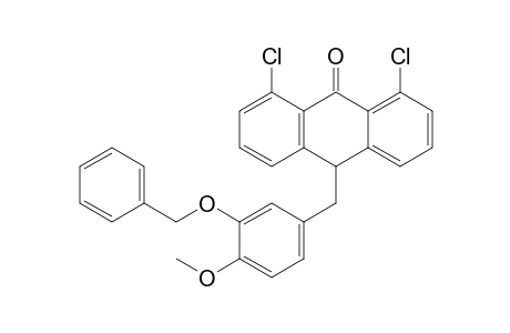 1,8-Dichloro-[10-(3-benzyloxy-4-methoxyphenylmethyl)]-10H-anthracen-9-one