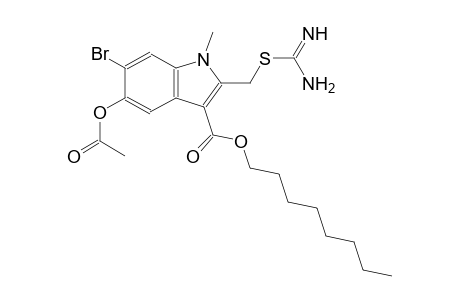 octyl 5-(acetyloxy)-2-({[amino(imino)methyl]sulfanyl}methyl)-6-bromo-1-methyl-1H-indole-3-carboxylate