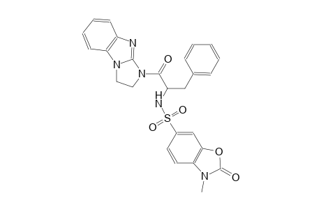 6-benzoxazolesulfonamide, N-[2-(2,3-dihydro-1H-imidazo[1,2-a]benzimidazol-1-yl)-2-oxo-1-(phenylmethyl)ethyl]-2,3-dihydro-3-methyl-2-oxo-