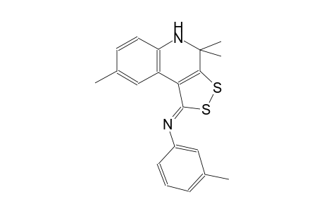N-(3-methylphenyl)-N-[(1Z)-4,4,8-trimethyl-4,5-dihydro-1H-[1,2]dithiolo[3,4-c]quinolin-1-ylidene]amine