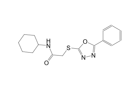 N-cyclohexyl-2-[(5-phenyl-1,3,4-oxadiazol-2-yl)sulfanyl]acetamide