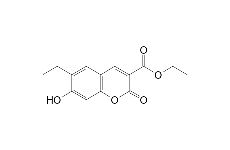 6-ethyl-7-hydroxy-2-oxo-2H-1-benzopyran-3-carboxylic acid, ethyl ester
