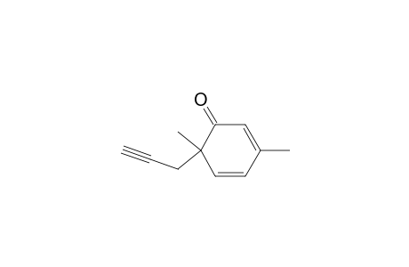 2,4-Cyclohexadien-1-one, 3,6-dimethyl-6-(2-propynyl)-