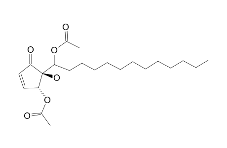 4,6-DI-O-ACETYL-HYGROPHORONE-A-(12);4,5-TRANS-4,6-DIACETOXY-5-HYDROXY-5-(1-HYDROXYTRIDECYL)-2-CYCLOPENTEN-1-ONE