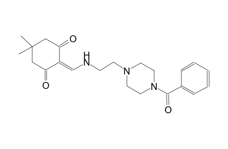 1,3-cyclohexanedione, 2-[[[2-(4-benzoyl-1-piperazinyl)ethyl]amino]methylene]-5,5-dimethyl-