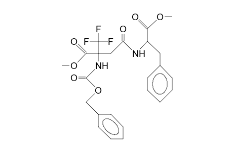 N-Benzyloxycarbonyl-2-trifluoromethyl.beta.-aspartyl-(.alpha.-methyl ester)-S-phenyl-alanine methyl ester