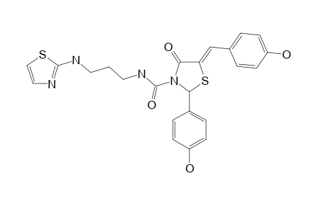 N-3-[[2-(4-HYDROXYPHENYL)-4-OXO-5-(4-HYDROXYBENZYLIDENE)-1,3-THIAZOLIDINE]-CARBAMYL]-PROPYL-2-AMINOTHIAZOLE