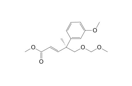 Methyl (S)-(-)-5-methoxymethoxy-4-(m-methoxyphenyl)-4-methyl-2-pentenoate