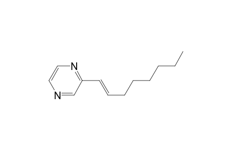 Pyrazine, 1-octenyl-, (E)-