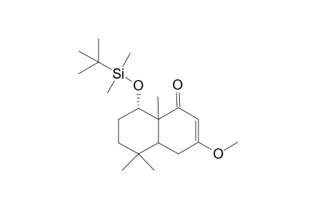 cis-3-Methoxy-5,6,4a,8a,7,8-hexahydro-5,5-8a-trimethyl-(4H)naphthalen-8.alpha.(tert-butyldimethylsiloxy)-1-one