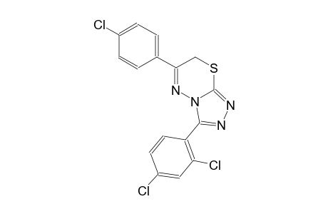 6-(4-chlorophenyl)-3-(2,4-dichlorophenyl)-7H-[1,2,4]triazolo[3,4-b][1,3,4]thiadiazine