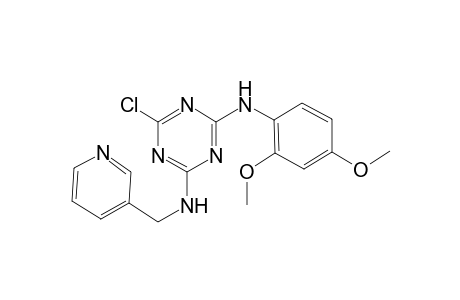 1,3,5-Triazine, 2-chloro-4-(2,4-dimethoxyphenylamino)-6-(3-pyridylmethylamino)-