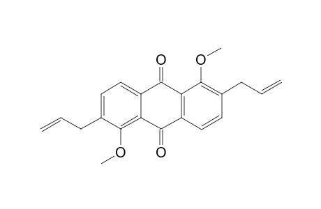 1,5-Dimethoxy-2,6-bis(prop-2'-enyl)anthraquinone