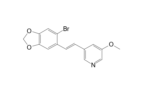 3-[(E)-2-(6-bromo-1,3-benzodioxol-5-yl)ethenyl]-5-methoxypyridine