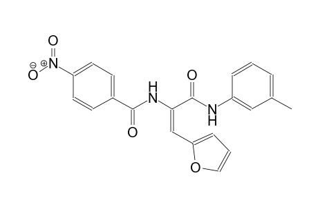 benzamide, N-[(E)-2-(2-furanyl)-1-[[(3-methylphenyl)amino]carbonyl]ethenyl]-4-nitro-