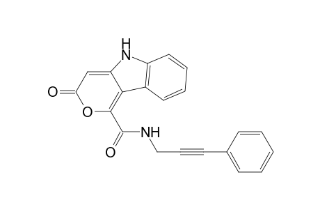 N-(Phenylpropargyl)-3-oxopyrano[4,3-b]indole-1-carboxamide