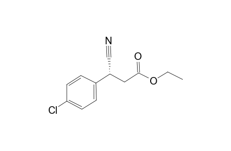 (3R)-3-(4-chlorophenyl)-3-cyano-propionic acid ethyl ester