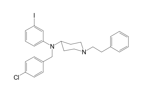 N-4-Chlorobenzyl-N-(3-iodophenyl)-1-(2-phenylethyl)piperidin-4-amine