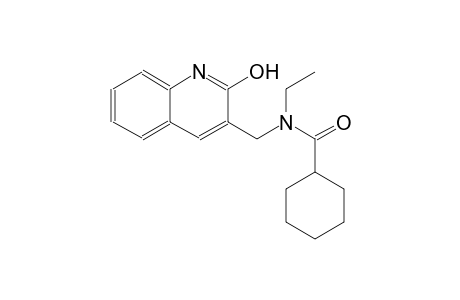 N-ethyl-N-[(2-hydroxy-3-quinolinyl)methyl]cyclohexanecarboxamide