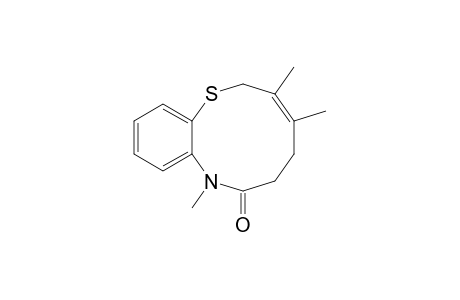 (3Z)-3,4,8-trimethyl-5,6-dihydro-2H-1,8-benzothiazecin-7-one