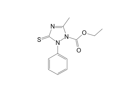 1-ETHOXYCARBONYL-2,3-DIHYDRO-5-METHYL-2-PHENYL-1H-[1,2,4]-TRIAZOLE-3-THIONE