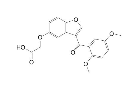 {[3-(2,5-dimethoxybenzoyl)-1-benzofuran-5-yl]oxy}acetic acid