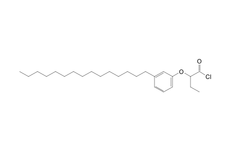 2-(m-pentadecylphenoxy)butyryl chloride